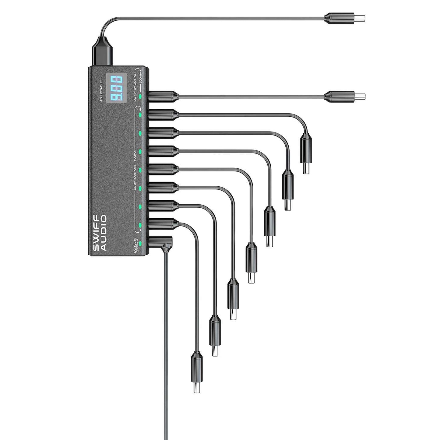 SWIFF AUDIO P200 ISOLATED POWER SUPPLY WITH REAL-TIME VOLTAGE DISPLAY - Fouche Guitars
