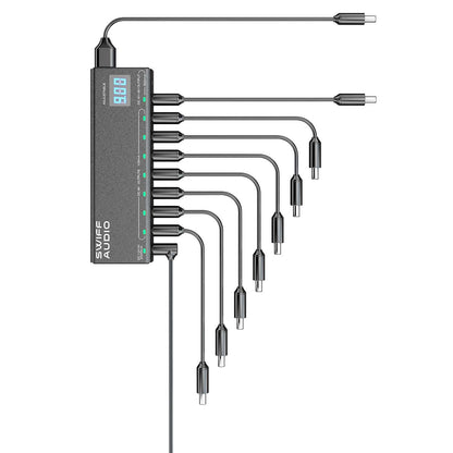 SWIFF AUDIO P200 ISOLATED POWER SUPPLY WITH REAL-TIME VOLTAGE DISPLAY - Fouche Guitars